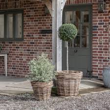Rehome your indoor and outdoor plants with a plant pot or planter. Large Wicker Plant Pot Basket Outdoor Wicker Planter Pots Motta Living