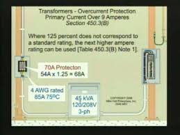 Nec 2008 Transformer Overcurrent Protection 450 3