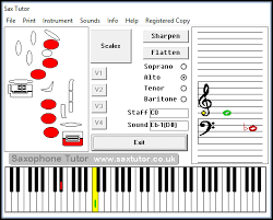 Saxtutor Saxophone Finger Chart Software