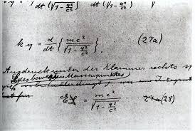 Albert Einstein Writing Einstein
