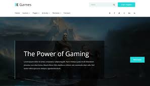 Egames A Free Mobile Ready Gaming Website Template Best