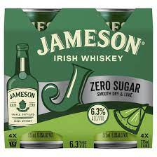 jameson irish whiskey zero sugar smooth