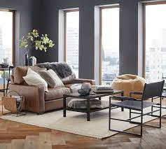 Turner Square Arm Leather Sofa