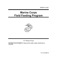 marine corps field feeding program pdf