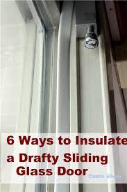 To Insulate A Drafty Sliding Glass Door