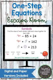 Solving One Step Equations Digital And