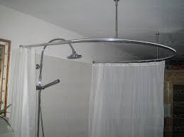 round shower curtain rod for quarter