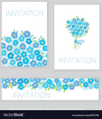 spring blossom invitation card template