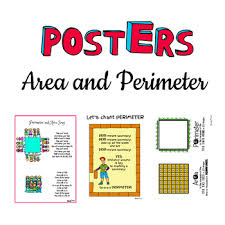 Area And Perimeter Posters Anchor Charts Song And Chants