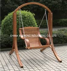 china modern outdoor wood swing chair