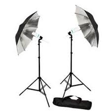 Photo Studio Reflective Umbrella Continuous Lighting Kits 600 Watt Output Optional Carrying Case Bs600wkit Photography Lighting Kits Continuous Lighting Compact Fluorescent Bulbs