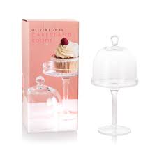 mini cake stand with dome oliver bonas