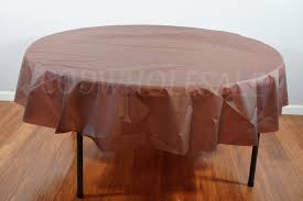Party supplies are 1 click away when you order through us. Chocolate Dark Brown 84 Inch Round Tablecloths Tablecovers Plastic Wholesale Round Tablecloths Table Cloths