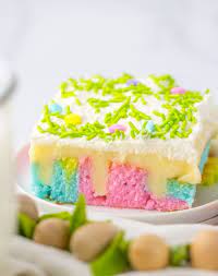 Easter Poke Cake Recipe gambar png