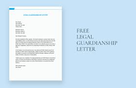 legal guardianship letter in word