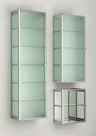 S Glass Bathroom Wall Cabinet With