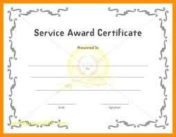 Long Service Certificate Template Years Of Award 25 Year Ooojo Co