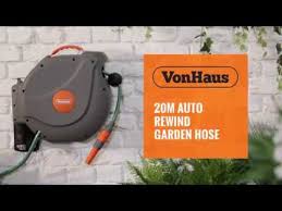 vonhaus 20m auto rewind garden hose