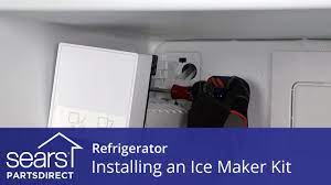 How to Install a Refrigerator Ice Maker Kit - YouTube