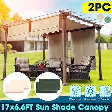 2pcs set 4 72x1 2m sun shade canopy