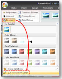 powerpoint color transparency tip