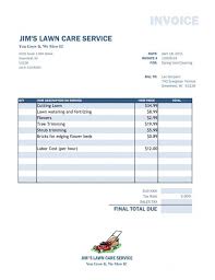 Lawn Mowing Invoice Template Free Lawn Mowing Invoice Template Free