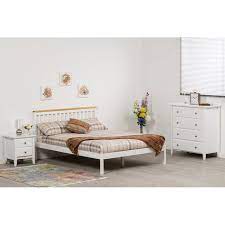 Amani Atlantis Bed Frame In White With
