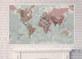 World Map Mural Map Wall Mural