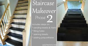staircase makeover filling holes and