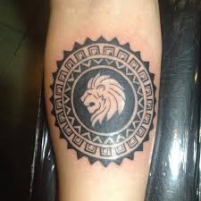 My Birthday Tattoo Leo Zodiac Polynesian Circle Lion Tetování