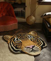 rajah tiger head rug large doing goods