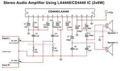 Stereo power amplifier circuit la4440 ic can also be used to move the horn type speaker audio system pa (public amplifier). Ic Amplifier Circuit