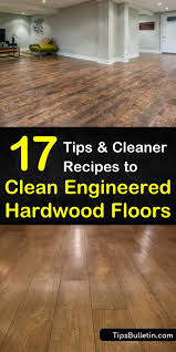 to clean engineered hardwood floors
