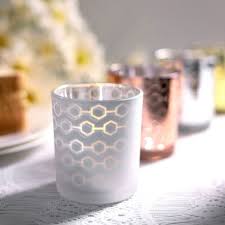 6 Pack Frosted Mercury Glass Candle
