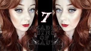 the seven deadly sins of beauty