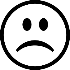 sad face icon png and svg vector free