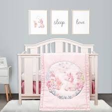 Pink Crib Bedding Set For Baby