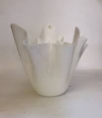 Large Fazzo Vase In Lattimo Glass