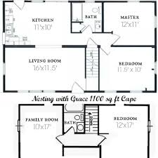 1200 sqft apartment | i need a good design for a 1200 sqft apartment. Complete Before And After S 1100 Sq Ft Cape Floor Plan And Future Nesting With Grace