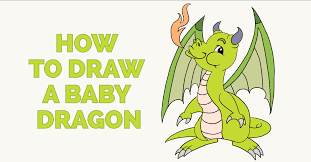Baby dragon drawing in 5 different versions! How To Draw A Baby Dragon Easy Drawing Guides