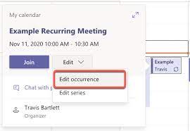microsoft teams recurring meetings