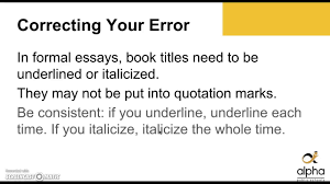 Do you underline essay titles    Quora