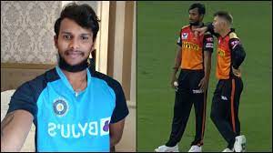 T natarajan is an indian cricketer. See You In Australia Srh Skipper David Warner Congratulates T Natarajan On Maiden India Call Up