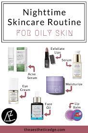 nighttime skincare routine for oily