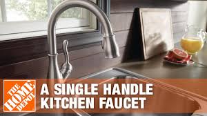 Even without battery power, the faucet will operate with manual function. Delta Faucets How To Install A Single Handle Kitchen Faucet The Home Depot Youtube