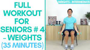 full workout with weights for seniors