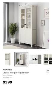 ikea hemnes cabinet with panel