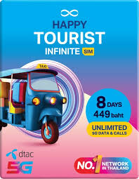 dtac happy tourist sim card