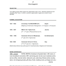 Resume Samples With Objectives Sample Objectives For A Resumes