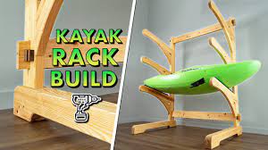 build a diy wooden kayak storage rack